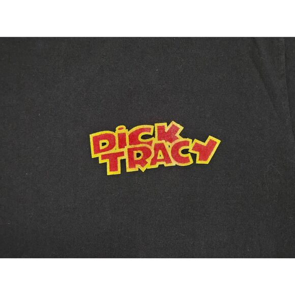 VINTAGE CALLING DICK TRACY DISNEY MOVIE T SHIRT BLACK MENS LARGE SINGLE STITCH - Picture 2 of 6